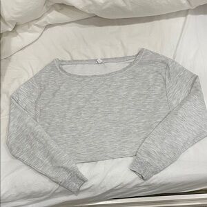 Garage grey long sleeve cover up